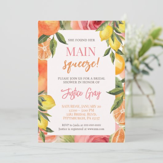 Ze vond haar Vrijgezellenfeest-uitnodiging op het Kaart (Staand voorkant)