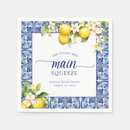 Ze vond haar Vrijgezellenfeest van de hoofdpleiste Servet (Voorkant)