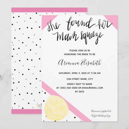 Ze vond haar Vrijgezellenfeest van het grootste pl Kaart (Voorkant / Achterkant)