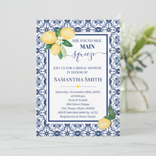 Ze vond haar Vrijgezellenfeest van het grootste pl Save The Date (Staand voorkant)