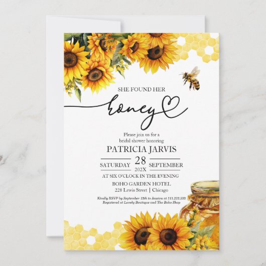 Ze vond haar Vrijgezellenfeest van zonnebloemen Kaart (Voorkant)