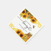 Ze vond haar Vrijgezellenfeest van zonnebloemen Servet (Hoek)