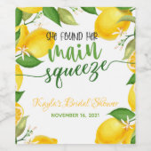 Ze vond haar wijnfles-label van de hoofdrol wijn etiket (Enkel label)