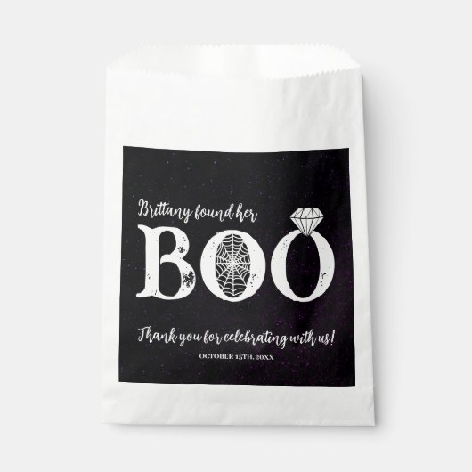 Ze vond haar zwarte Halloween Vrijgezellenfeest Bedankzakje (Voorkant)