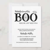 Ze vond haar zwarte Halloween Vrijgezellenfeest Kaart (Voorkant)