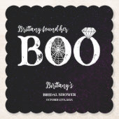 Ze vond haar zwarte Halloween Vrijgezellenfeest Kartonnen Onderzetters (Voorkant)