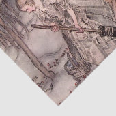 “Ze vond rijpe aardbeien” van Arthur Rackham Tissuepapier (Detail)