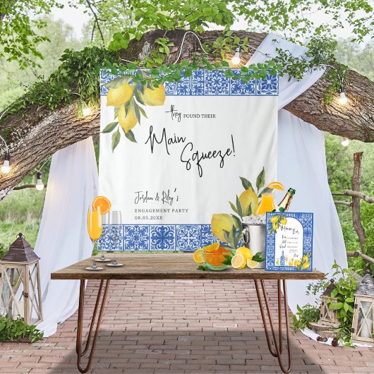 Ze vonden het hoofdpleister van de Tegel van Lemon Wandkleed