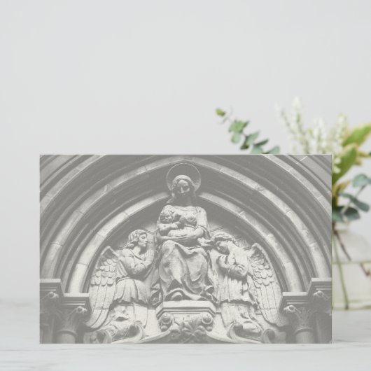 Ze wacht op high briefpapier (Staand voorkant)