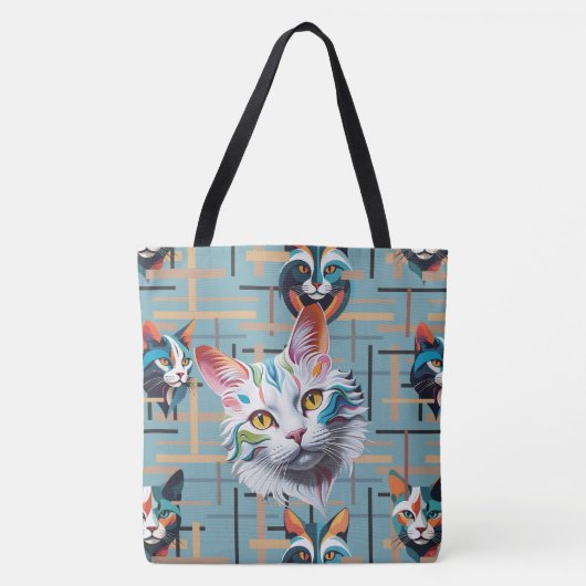 Ze wachten op haar tevredenheid tote bag (Voorkant)