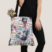 Ze wachten op haar tevredenheid  tote bag (Dichtbij)