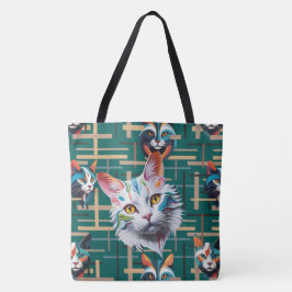 Ze wachten op haar tevredenheid tote bag