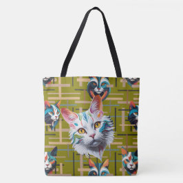 Ze wachten op haar tevredenheid tote bag