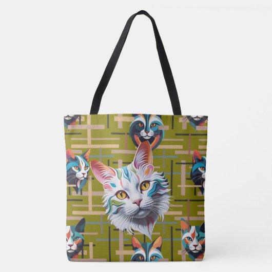 Ze wachten op haar tevredenheid tote bag (Voorkant)