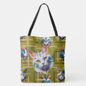 Ze wachten op haar tevredenheid tote bag (Achterkant)