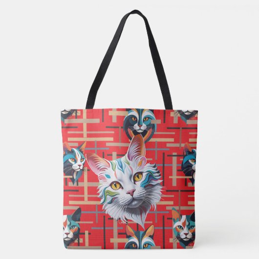 Ze wachten op haar tevredenheid  tote bag (Voorkant)