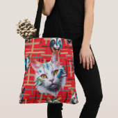 Ze wachten op haar tevredenheid  tote bag (Dichtbij)