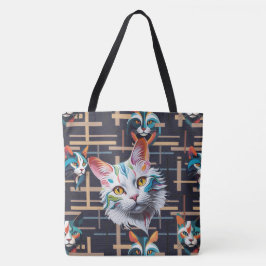 Ze wachten op haar tevredenheid tote bag