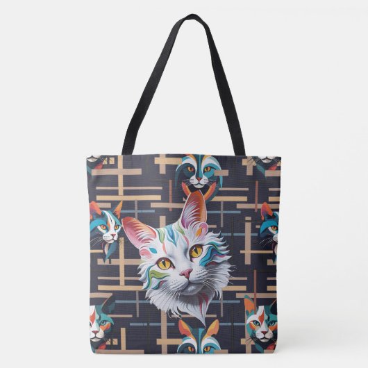 Ze wachten op haar tevredenheid tote bag (Voorkant)