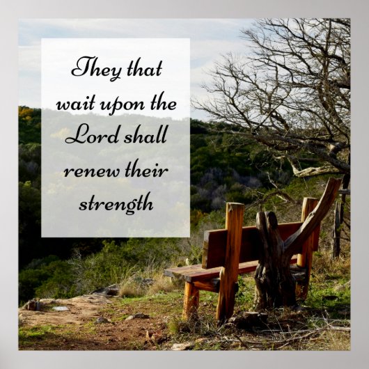 Ze wachten op het Lord Poster Jeremiah 29:11 (Voorkant)