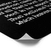 Ze wandelt in schoonheid poster (Hoek)