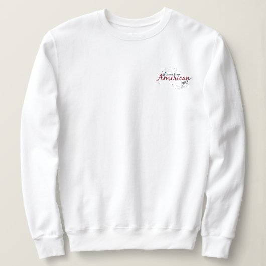 Ze was een Amerikaanse meid in zakgeld Trui (Design voorkant)