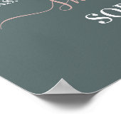 Ze was een mooi gepersonaliseerd cadeau voor meisj poster (Hoek)