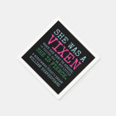 Ze was een VIXEN cocktail servetten (Hoek)