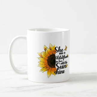 Ze was een wilde bloem die verliefd was op de zon koffiemok