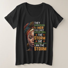 Ze was gek op mijn Storm. Grote Maat T-shirt