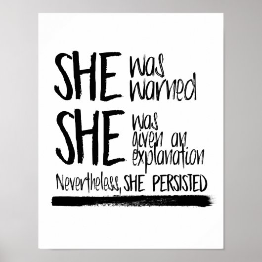 Ze was gewaarschuwd — poster (Voorkant)