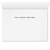 Ze was mooi met kaart met eigen interieurtekst (Binenzijde Horizontaal (Onderkant))