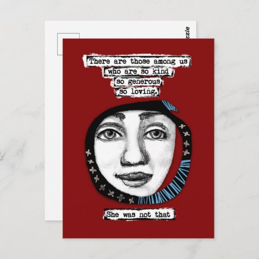 Ze was niet dat Briefkaart (Voorkant / Achterkant)