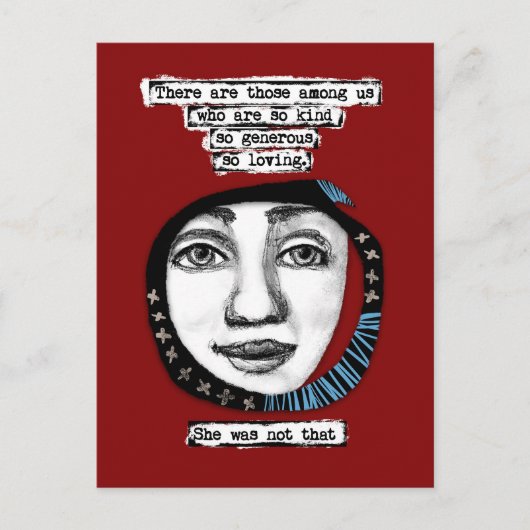 Ze was niet dat Briefkaart (Voorkant)