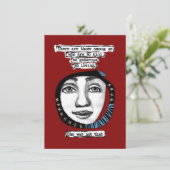 Ze was niet dat Wenskaart Kaart (Staand voorkant)