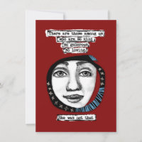 Ze was niet dat Wenskaart