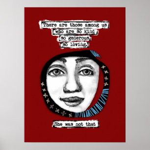 Ze was niet zo'n Poster muur-kunst