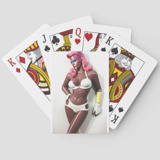 Ze was plastisch zoals mijn gevoelens Ken Gage Art Pokerkaarten (Achterkant)