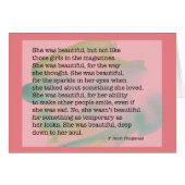 Ze was prachtig (Voorkant Horizontaal)