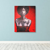 Ze weet het - Canvas schilderij (Insitu (Houten vloer))