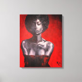 Ze weet het - Canvas schilderij Afdruk (Voorkant)