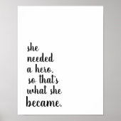 Ze werd een held poster (Voorkant)