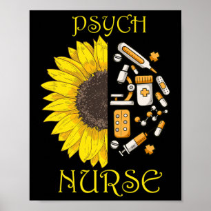 Ze werd een psych-verpleegkundige Psychiatrische v Poster