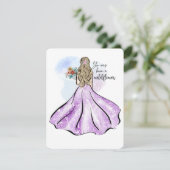 ze werd geboren als een soort positieve cadeautjes feestdagenkaart (Staand voorkant)