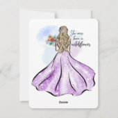 ze werd geboren als een soort positieve cadeautjes feestdagenkaart (Achterkant)