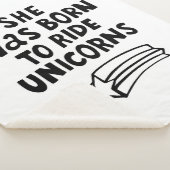 Ze werd geboren in Ride Unicorns Sherpa Deken (3/4)