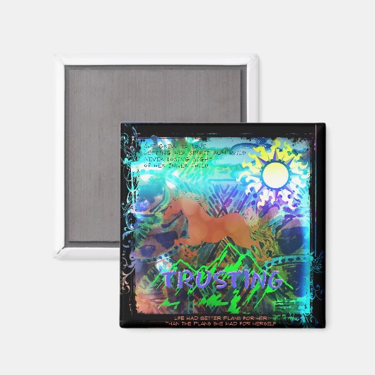 Ze werd gek op vertrouwen magneet (Voorkant / Achterkant)