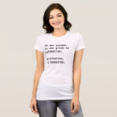 Ze werd gewaarschuwd Elizabeth Warren t-shirt (Voorkant volledig)