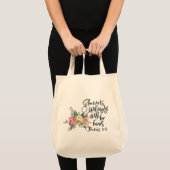 Ze werkt welwillend met haar handen tote bag (Voorkant (product))