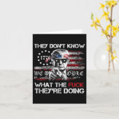 Ze weten niet wat ze doen als ze grappig zijn kaart (Gele Bloem)